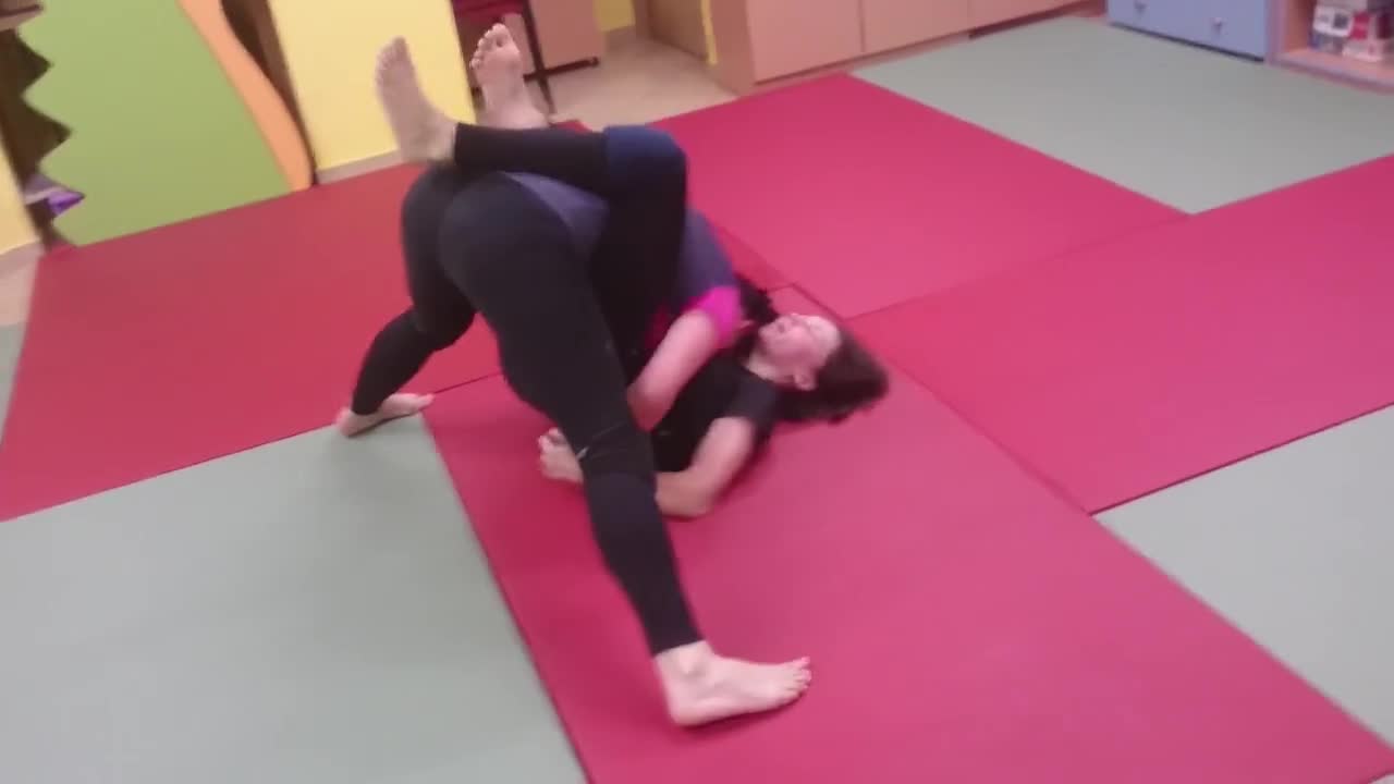 Women Sparring BJJ
